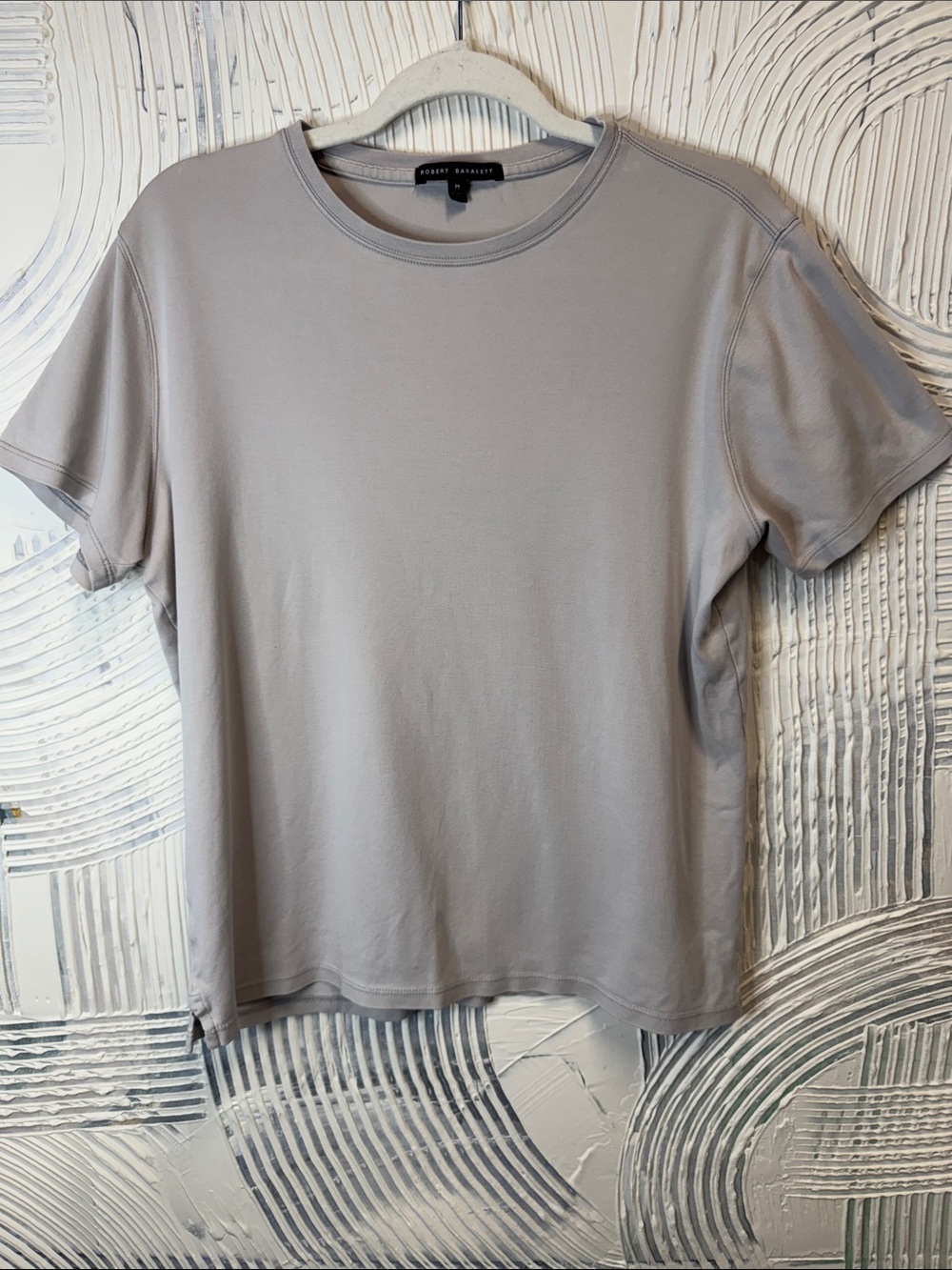 Robert Barakett Light Grey Crewneck Tee N0659